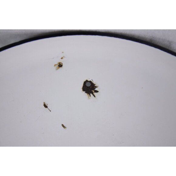 Vintage 14" Industrial Salvage Barn Light Shade in worn green enamel, lamp - Picture 10 of 10